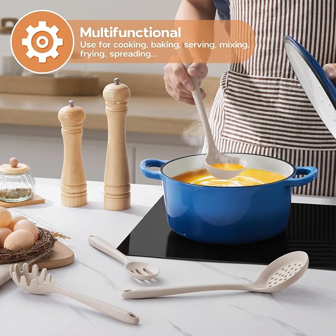 Onader Kitchen Utensils Set, Silicone Non Toxic Cooking Utensils - Image 7