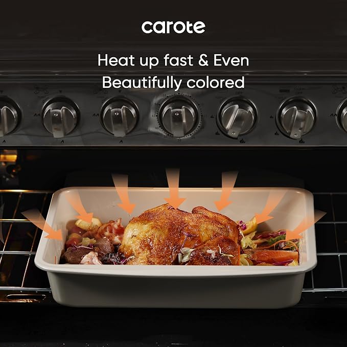 CAROTE 7-Piece Nonstick Stackable Baking Pans Set - Image 4