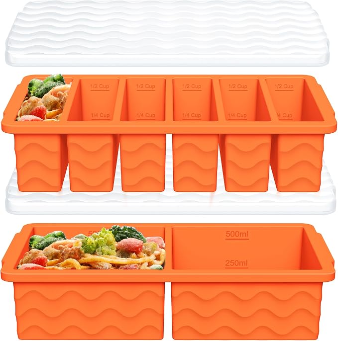 2-Pack Silicone Freezer Trays by Doasuwish