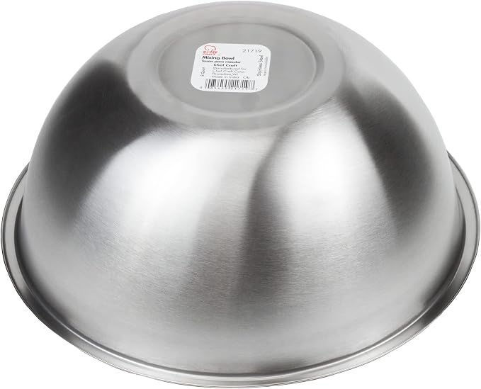 Chef Craft Brushed Mixing Bowl, Stainless Steel - Image 2