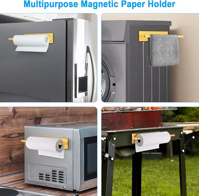 Gold Paper Towel Holder, Magnetic Paper Towel Holder - Image 6