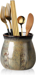 Ceramic Utensil Holder, Small Utensil Crock Ideal by HOME