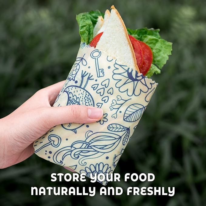 Akeeko Reusable Beeswax Food Wraps - Image 5