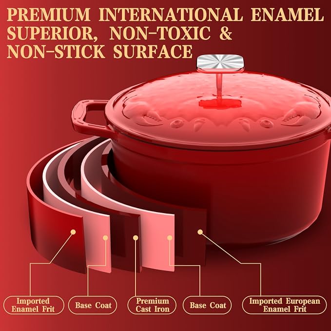 Enameled Cast Iron Dutch Oven - Image 4