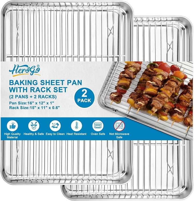 Herogo Stainless Steel Baking Sheet by Herogo