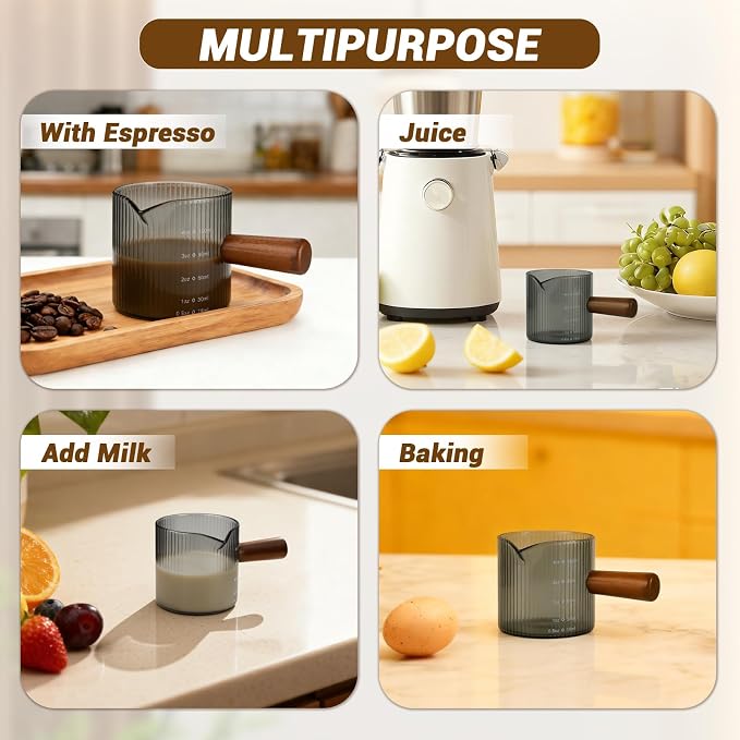 Espresso Measuring Cup 4 Oz, Espresso Glass Cups - Image 7
