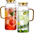 2 Pack 2 Liter/68 oz Glass Pitcher by Unknown