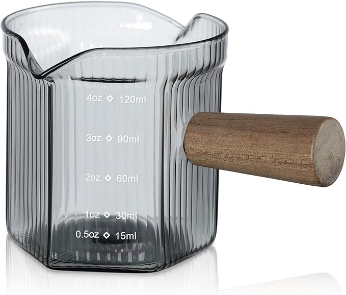 Joeyan 4 oz Grey Double Spouts Measuring Triple Pitcher Milk Cup by JoeyanHousehold