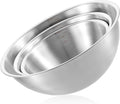 Stainless Steel Mixing Bowls 3 Packs Nesting Baking Supplies Small Thicker by Unknown