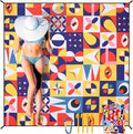 HIHOHO Beach Blanket Waterproof Sandproof Extra Large Beach Mat 79" X by HIHOHO