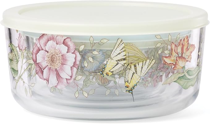 Lenox 897944 Butterfly Meadow Glass Food Storage Containers by Lenox