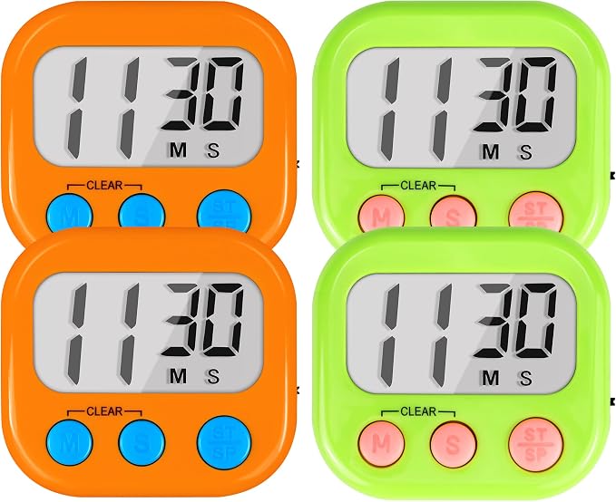 Timer for Kids Teachers Supplies Digital Kitchen Timers for Cooking Large by AOUCE