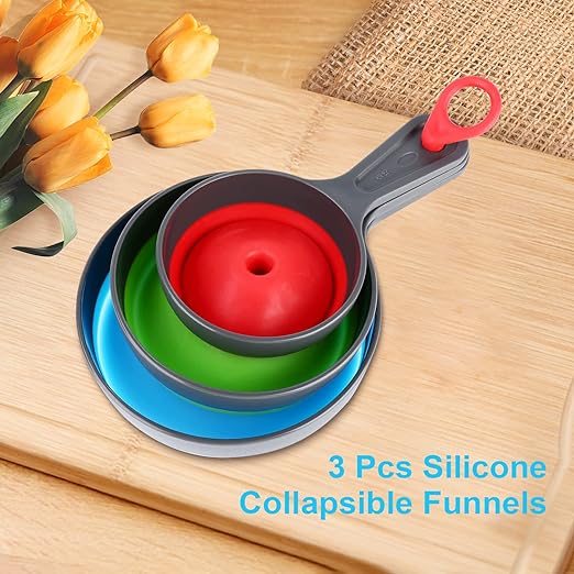 Large Small Funnel Set of 3, Food Grade Mini Funnels - Image 4
