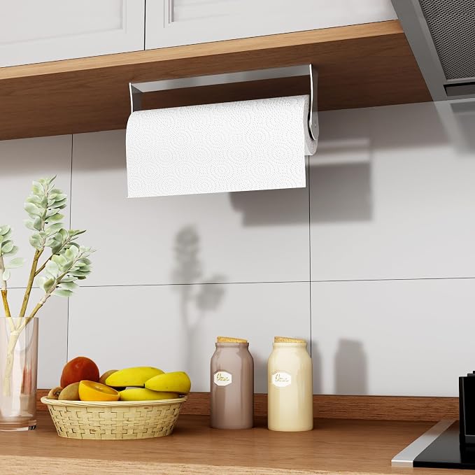 Paper Towel Holder Under Cabinet, Wall Mount Paper Towel Holder - Image 7