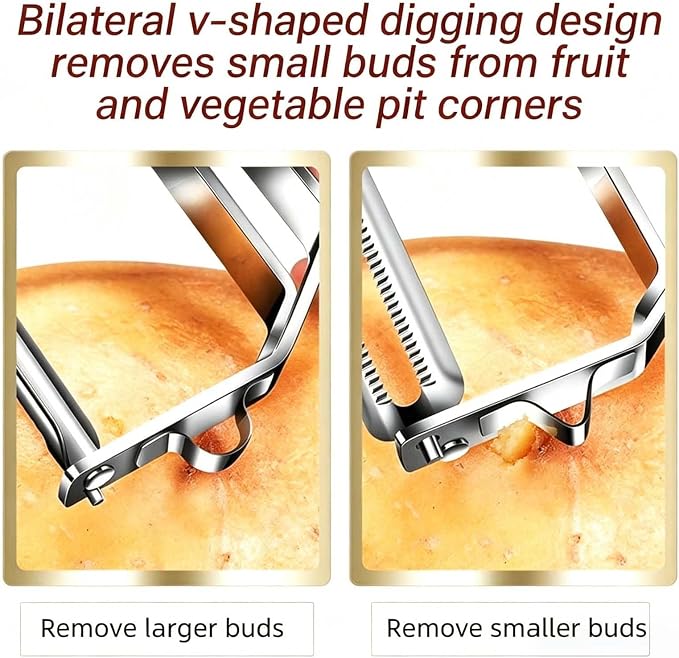 Vegetable Peeler, Stainless Steel Y-Shaped Peeler, Ergonomic Non-Slip Handle - Image 4