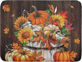 Fall Pumpkin Dish Drying Mat for Kitchen Counter Decor 18x24 Inch Halloween by Giwawa