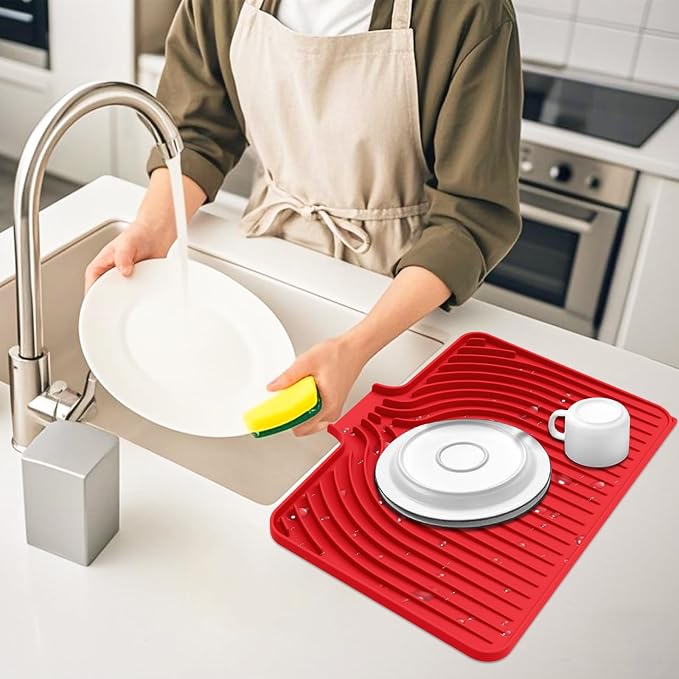 Dish Drying Mat for Kitchen Counter, - Image 6