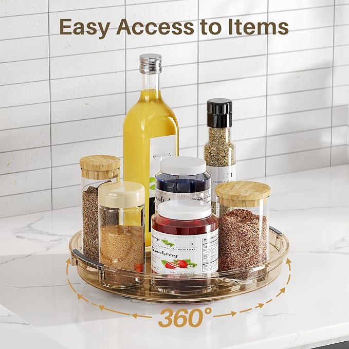 LAMU 2 Pack Lazy Susan Turntable Organizer - Image 4