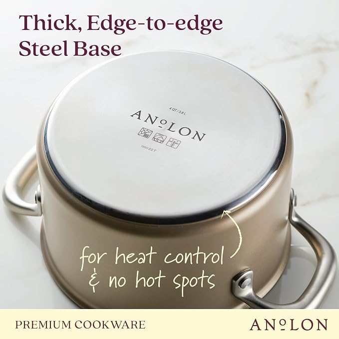 Anolon Ascend Hard Anodized Nonstick Saucepan/Saucepot and Lid - Image 6