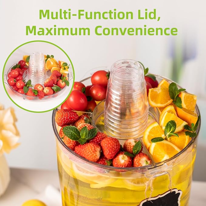 2 Gallon Beverage Dispenser for Parties, BPA-Free Drink Dispenser - Image 3