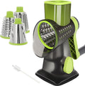 Quick Rotating Cheese Grater, Manual 3-in-1 Vegetable Chopper by EDEFISY