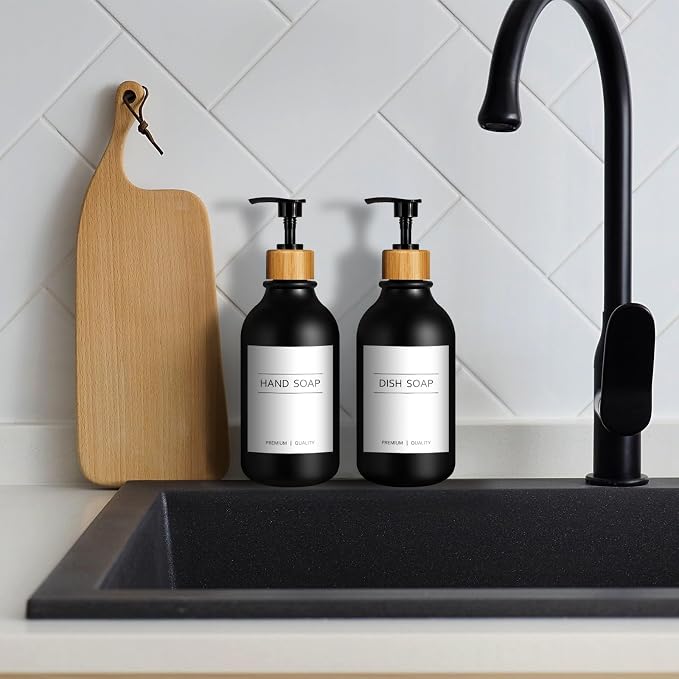 KASUNTING Hand Soap Dispenser Bathroom, 17 Fl Oz Plastic Hand and Dish Soap - Image 8