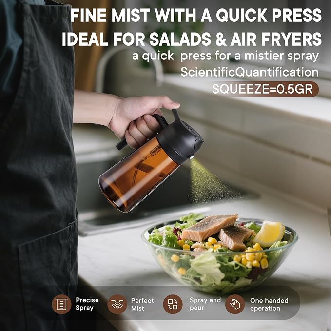 LAKUMIQI 2-in-1 Olive Oil Sprayer - Image 2
