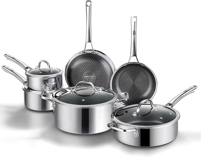 Non Stick Frying Pans Set, Hybrid Fajita Frying Pans Nonstick, non stick by Yonida