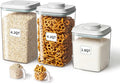 Ankou Food Storage Container Sets, 2.8 Qt + 4.2 Qt *2 Airtight Canisters by ANKOU