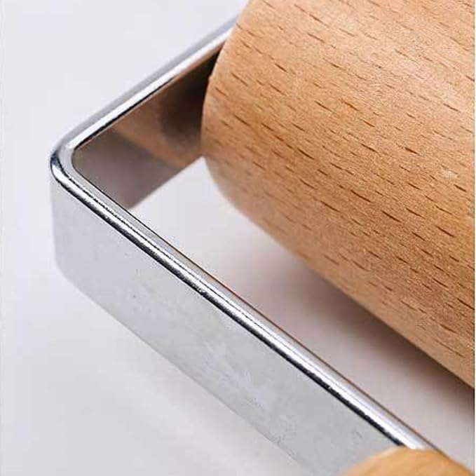 Stainless Steel & Beechwood Rolling Pin - Image 5