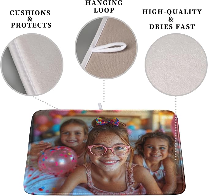 Customized Personalized Image Dish Drying Mat - Image 3