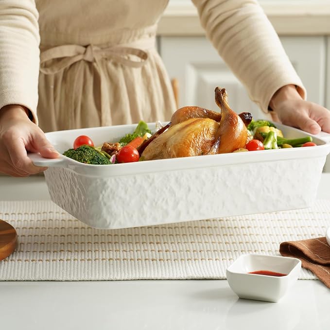 Dafuceramic Casserole Dish for Oven, 4.2 QT Baking Dish, 9x13 Large Porcelain - Image 5