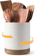 DOWAN 360° Rotating Extra Large Cooking Utensil Holder, 7.6" Kitchen Utensil by DOWAN