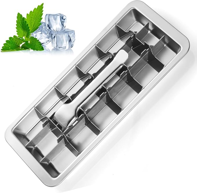 Stainless Steel Ice Cube Tray by Unknown