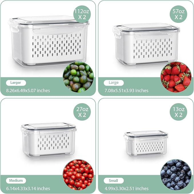 Fruit Storage Containers for Fridge - Image 3
