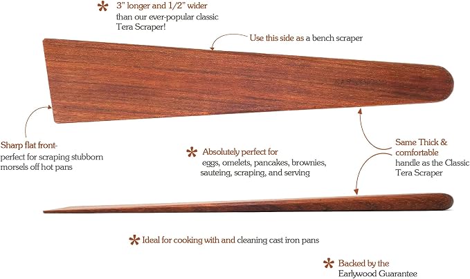 Earlywood 13 inch Handmade Wood Cooking Utensil - Image 2