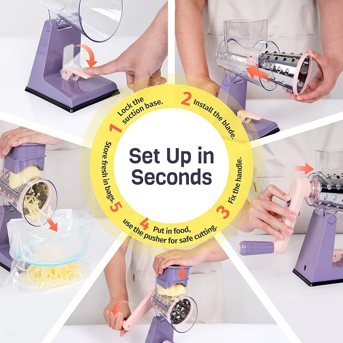 Upgraded Rotary Cheese Grater - Image 8