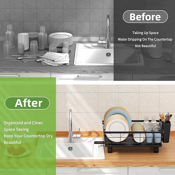 Small Dish Drying Rack, Space Saving Dish Racks - Image 6