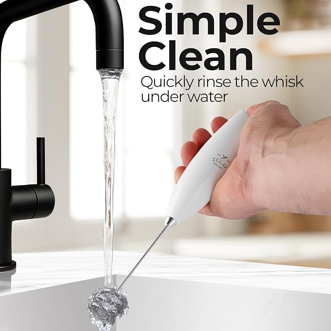 Zulay Kitchen Patented Tornado Triple Whisk Milk Frother - Image 9