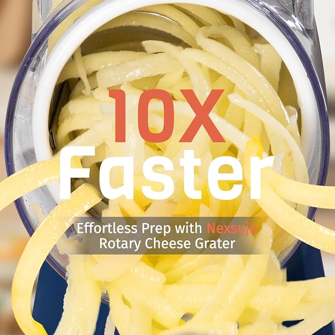 Cheese Grater Hand Crank, Rotary Cheese Shredder - Image 2