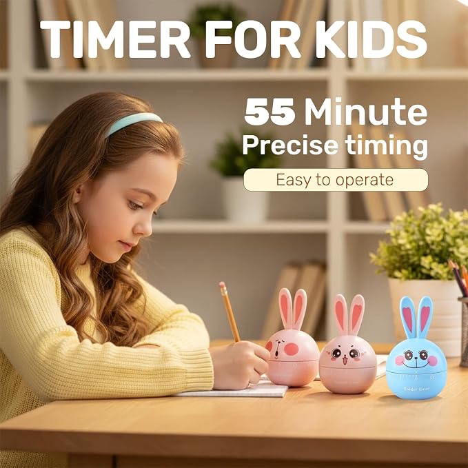 Cartoon Mechanical Kitchen Timer, 60 Minutes Countdown Timer, Mechanical Visual - Image 2