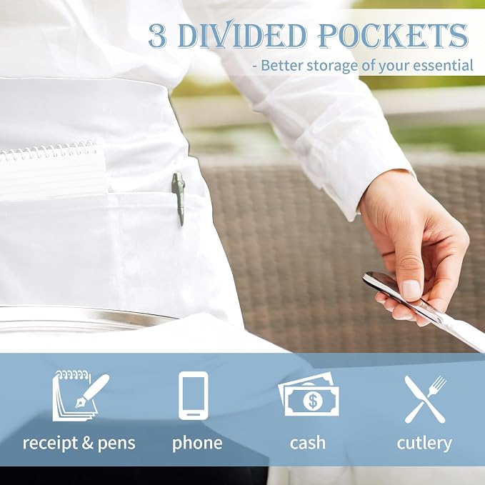 PEASUG Server Apron, Waitress Apron - Image 4