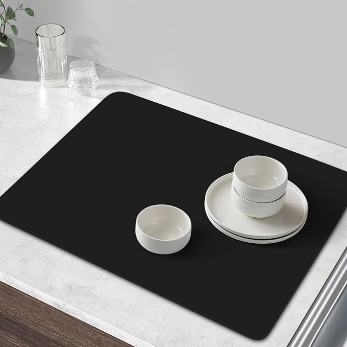 WISELIFE Coffee Mat Super Absorbent Dish Drying Mat Coffee Bar Accessories Match - Image 6