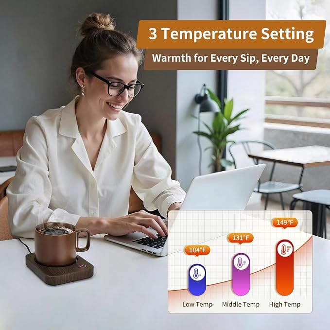 VOBAGA Coffee Mug Warmer for Desk - Image 3