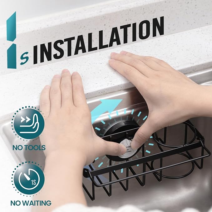 TAILI 4-in-1 Sponge Holder for Kitchen Sink - Image 2