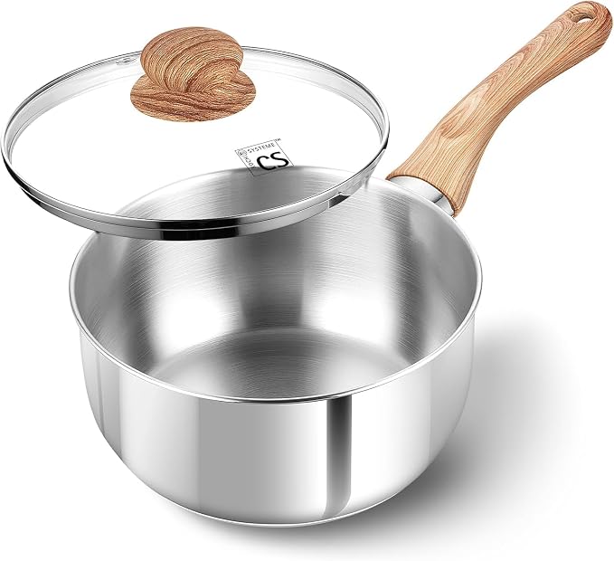 KOCH SYSTEME CS Stainless Steel Saucepan, 1 Quart Saucepan by KOCHSYSTEMECS