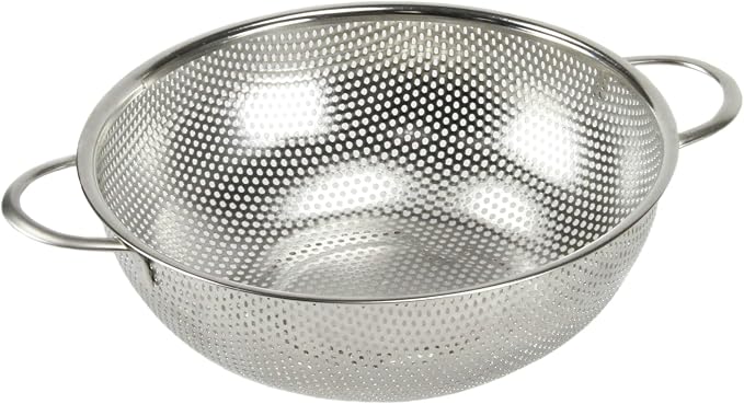 Chef Craft Select Micro-Perforated Colander, 2.5 quart, Stainless Steel by ChefCraft
