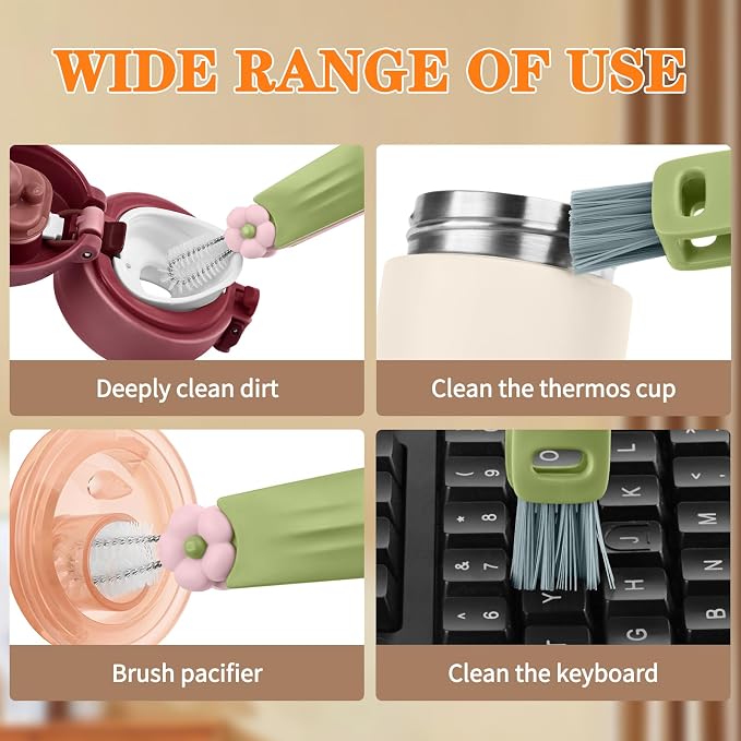 Wanme 3 in 1 Cup Lid Gap Cleaning Brush Set, Cup Lid Gap Cleaner, Home Kitchen - Image 5