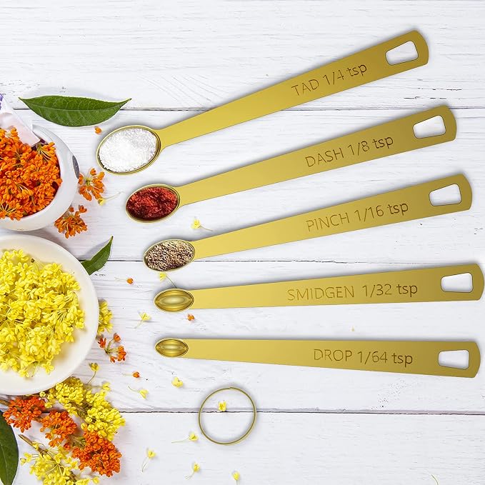 Wildone Gold Measuring Cups & Spoons Set of 21 - Image 7
