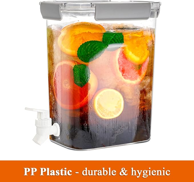 Elsjoy 1.2 Gallon Plastic Drink Dispenser - Image 5